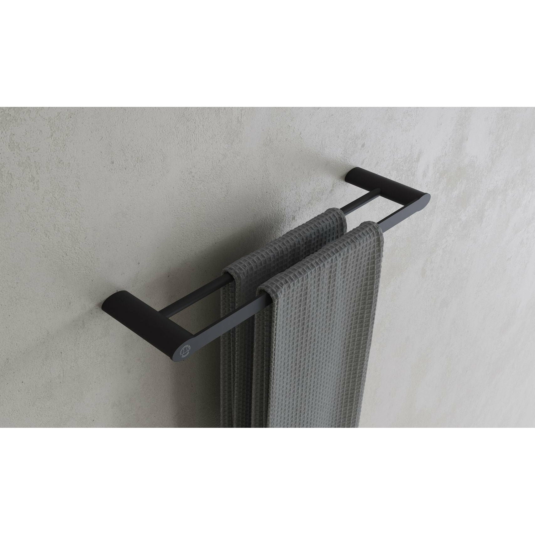 [product_category]-Copenhagen Bath Cb 200 Double Towel Holder, Mat Black-Copenhagen Bath-5700400401197-40040119-COP-3