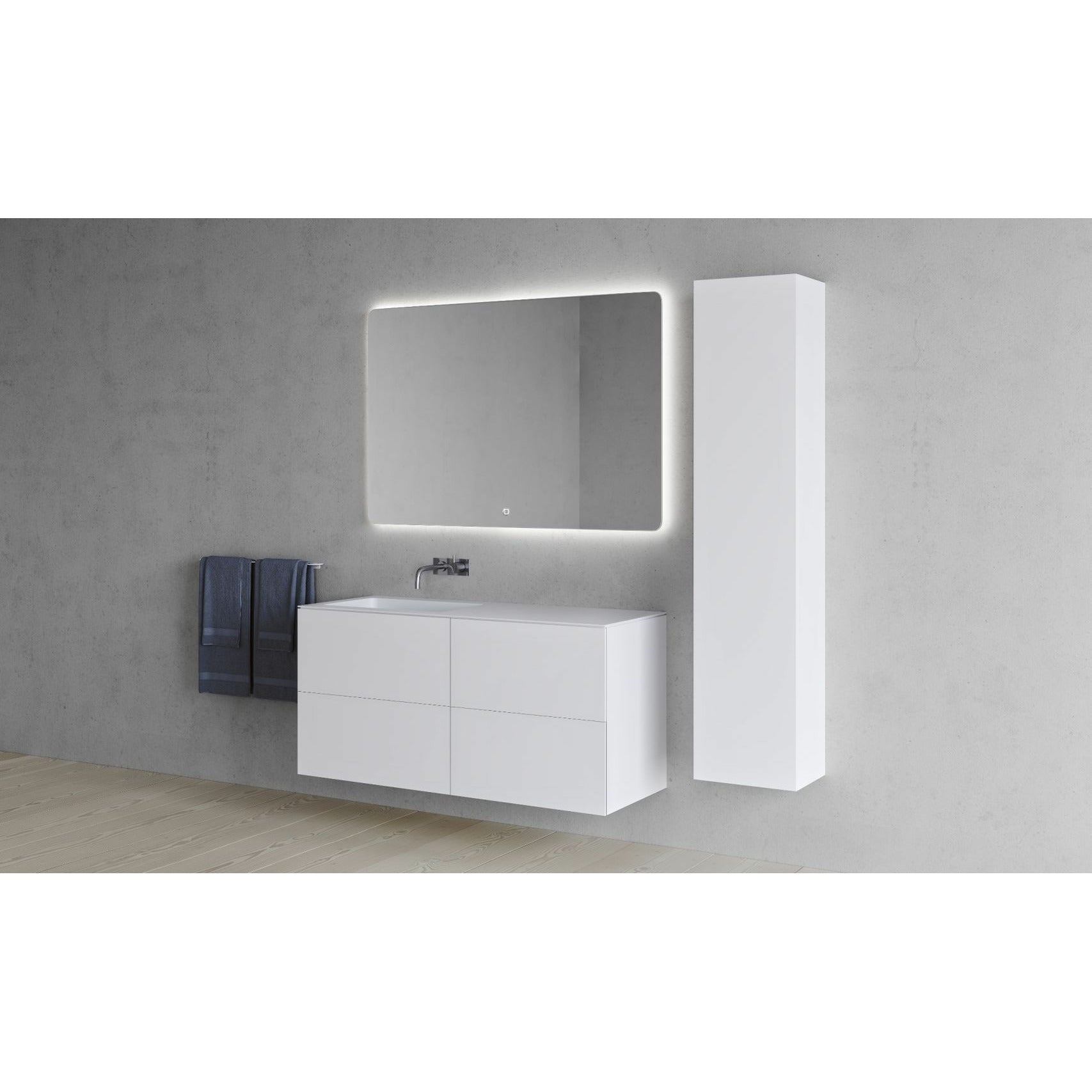 [product_category]-Copenhagen Bath Sq2 Double Cabinet With Left Washing, L120 Cm-Copenhagen Bath-5700300101630-30010163-COP-5