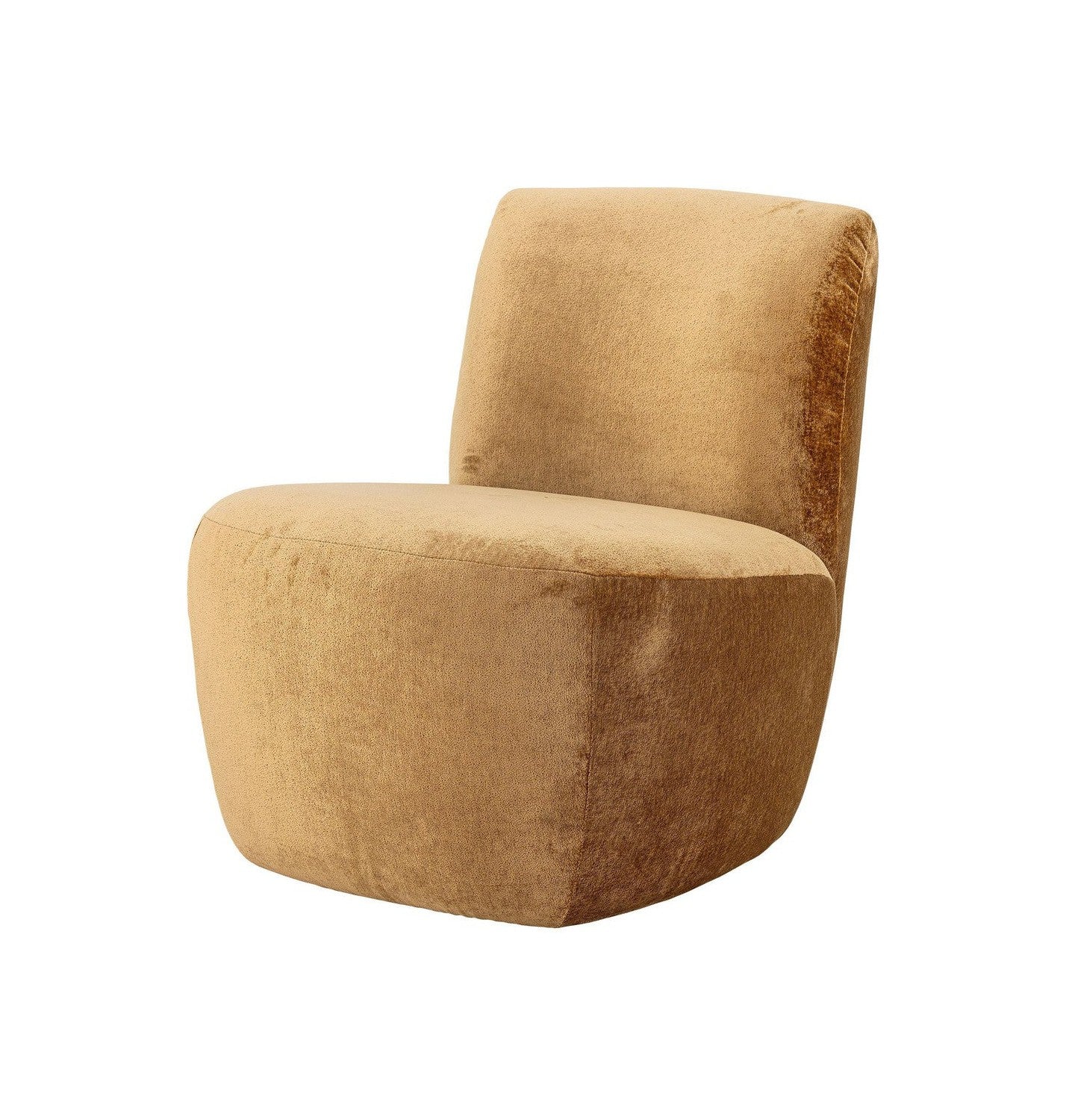 Création Collection Amonde Lounge Chair, Brown, Polyester