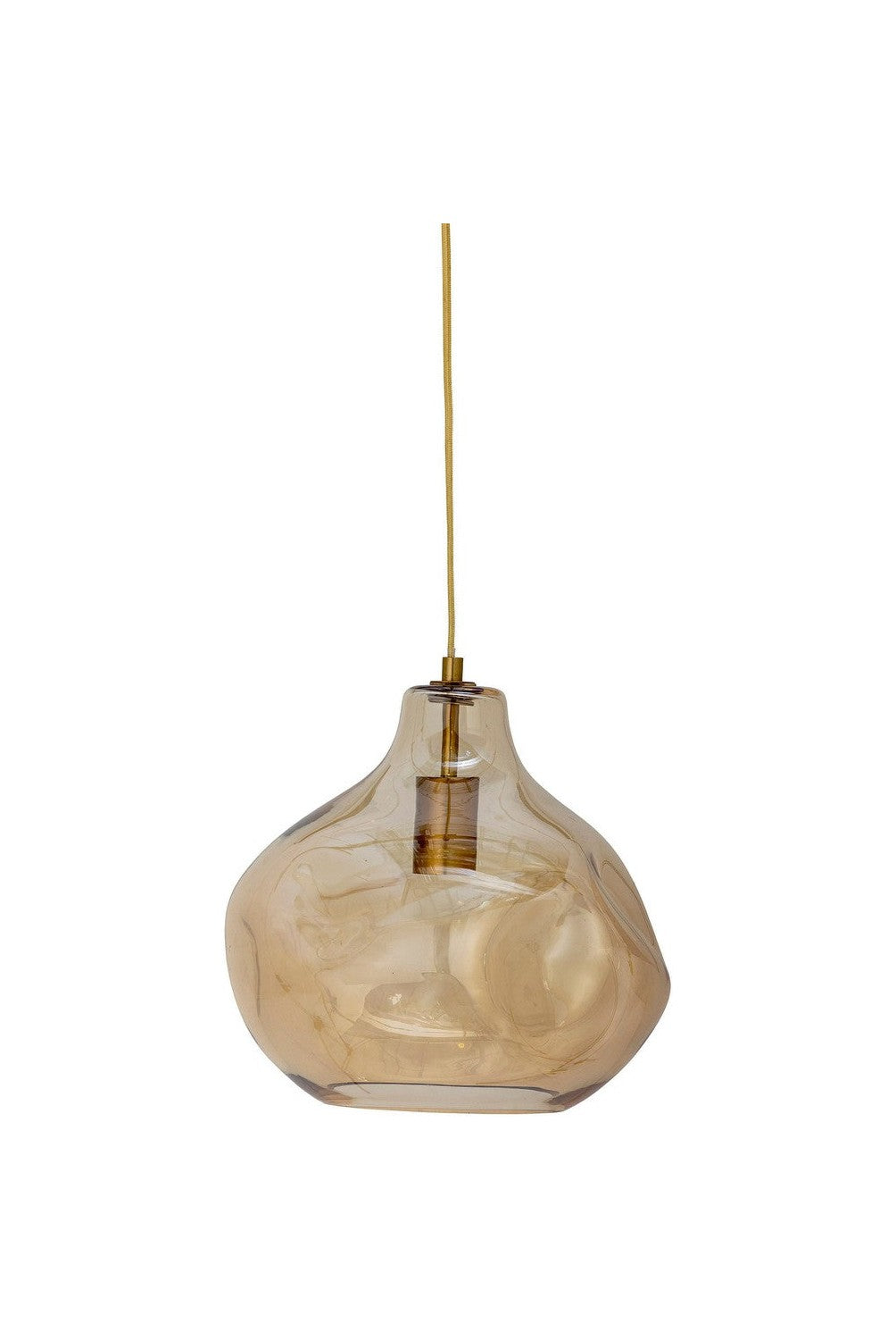 Kreative Kollektion Azizi Anhängerlampe, braun, Glas
