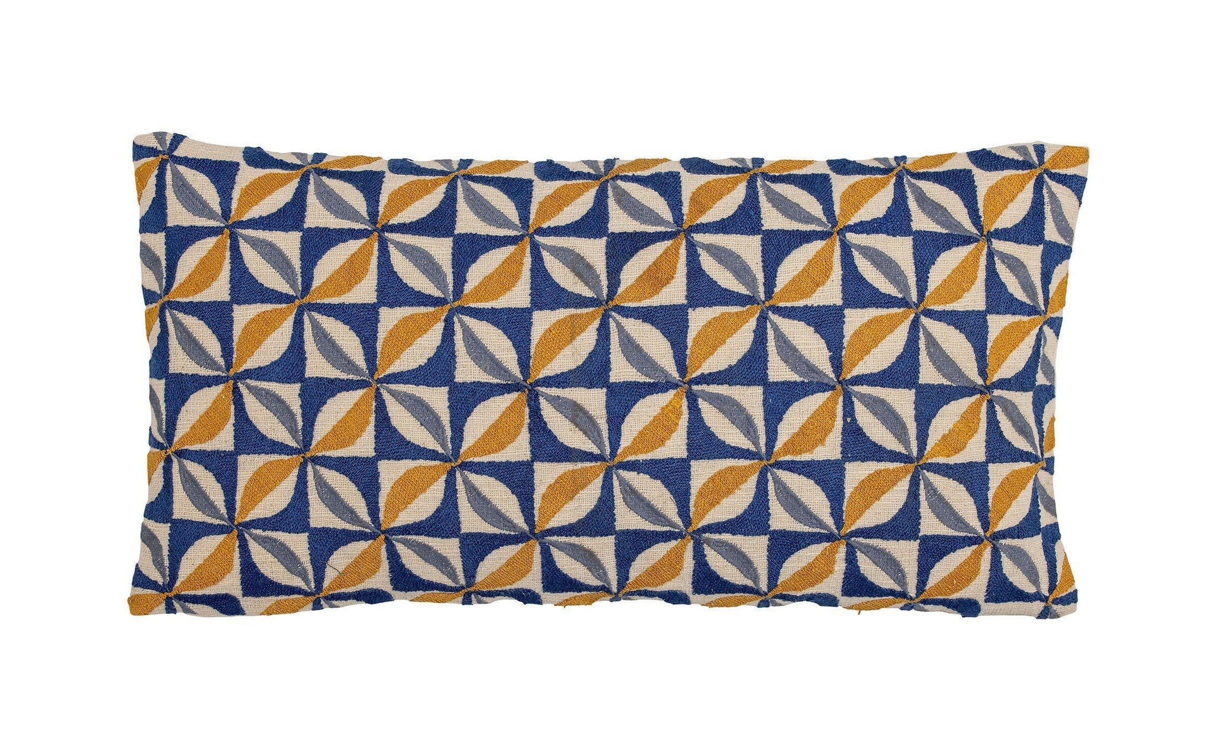 Creatieve collectie Calia Cushion, Blue, Cotton