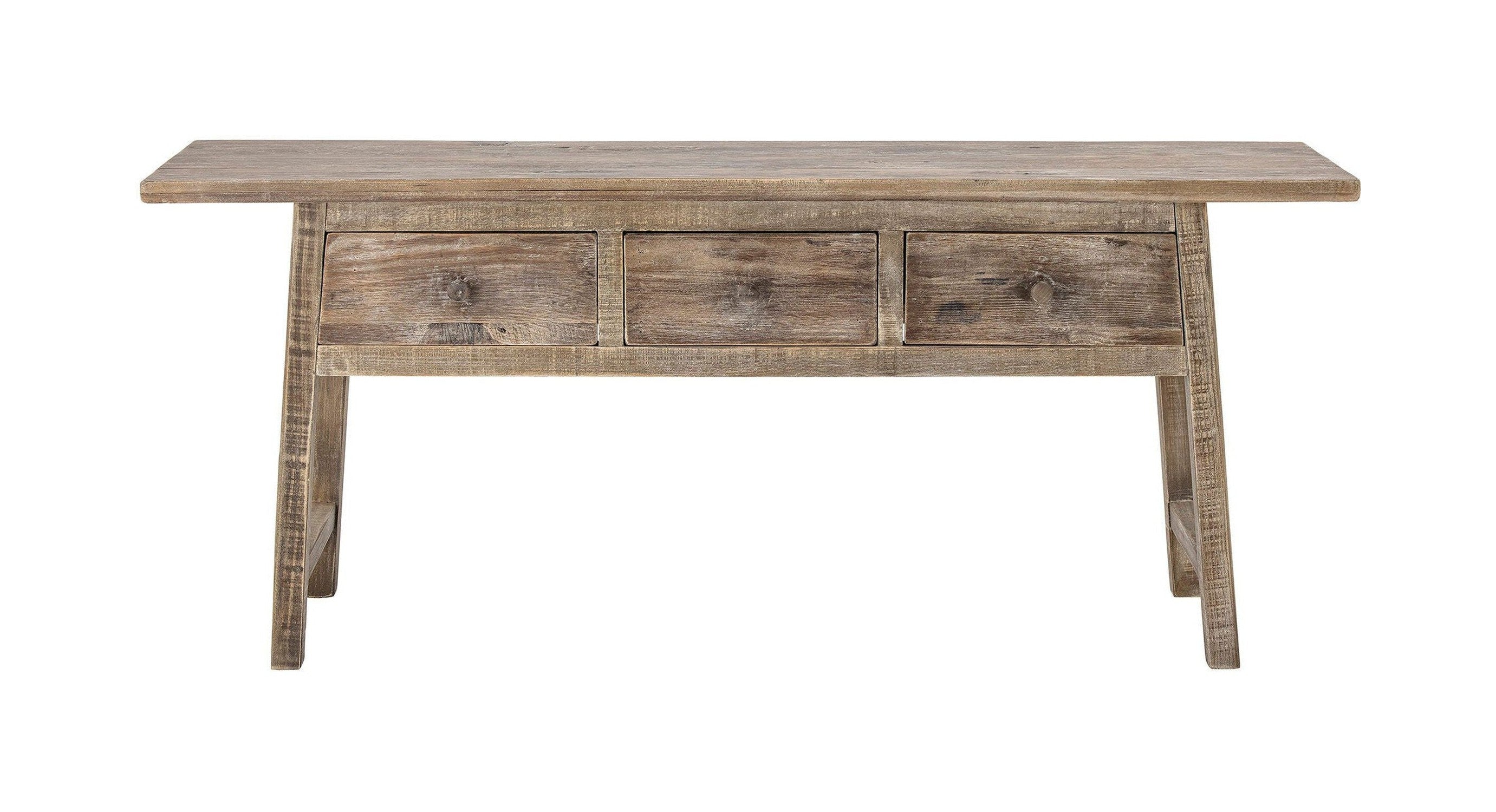 Table de consola de Camden Collection, naturaleza, madera de pino recuperada