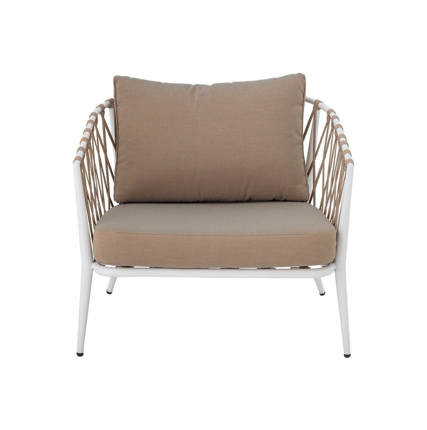 Collection créative Cia Lounge Chair, blanc, métal