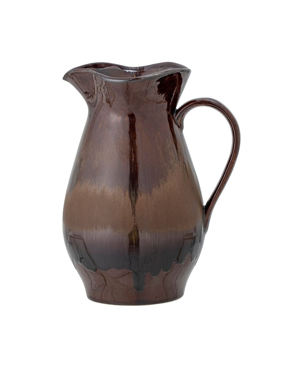 Création Collection Dahlia Jug, Brown, Stoneware