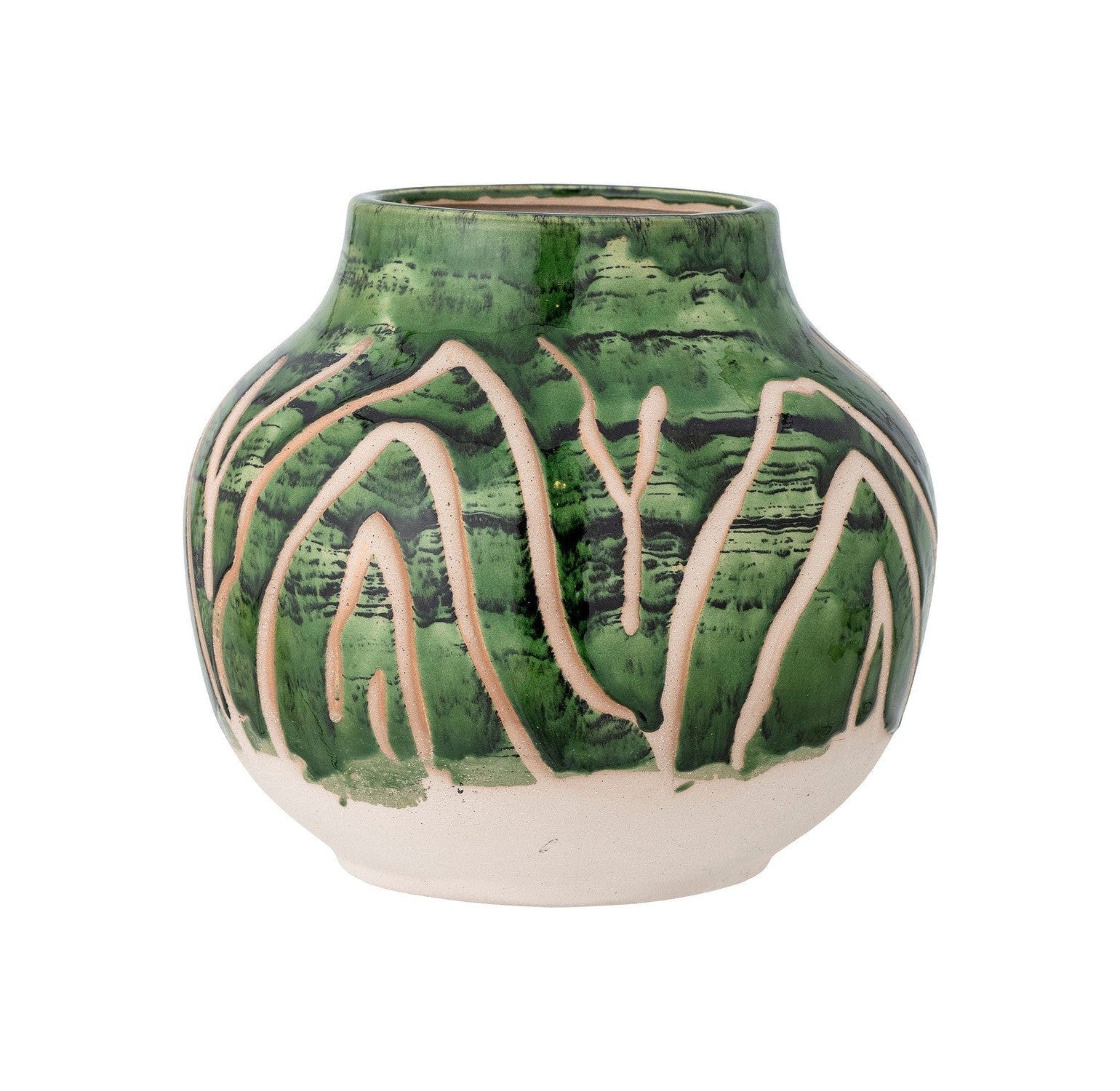 Skapandi safn Eliya Vase, Green, Steingware