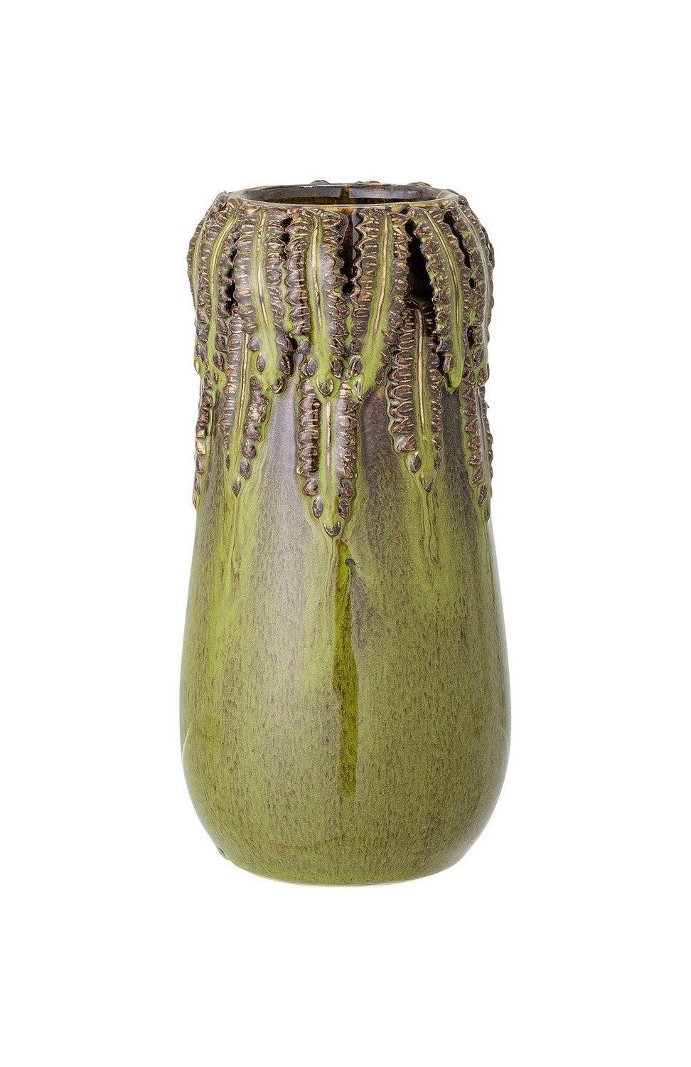 Creative Collection Eloi Vase, Green, StoneWare