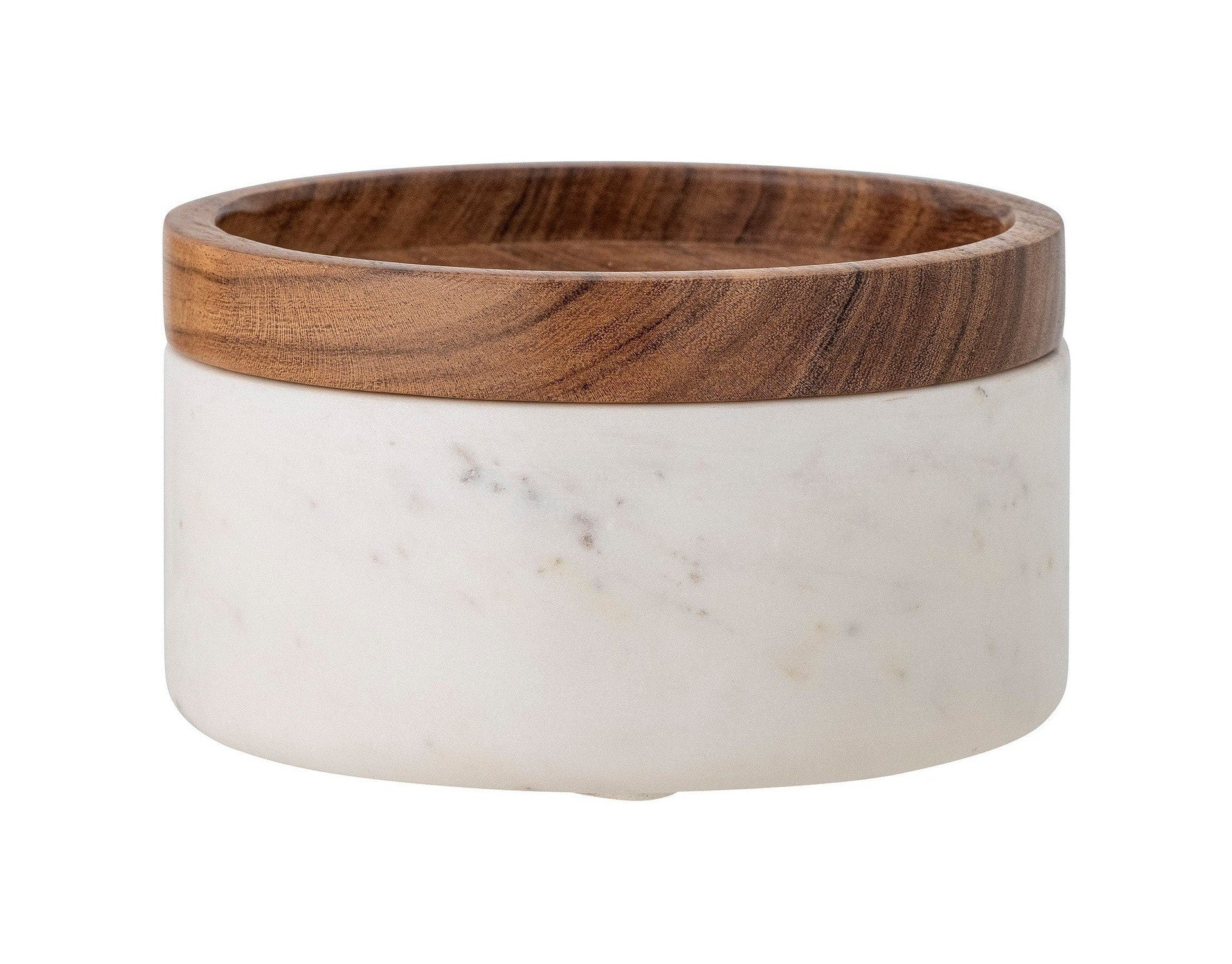 Skapandi safn Fenella Jar W/Lid, White, Marble