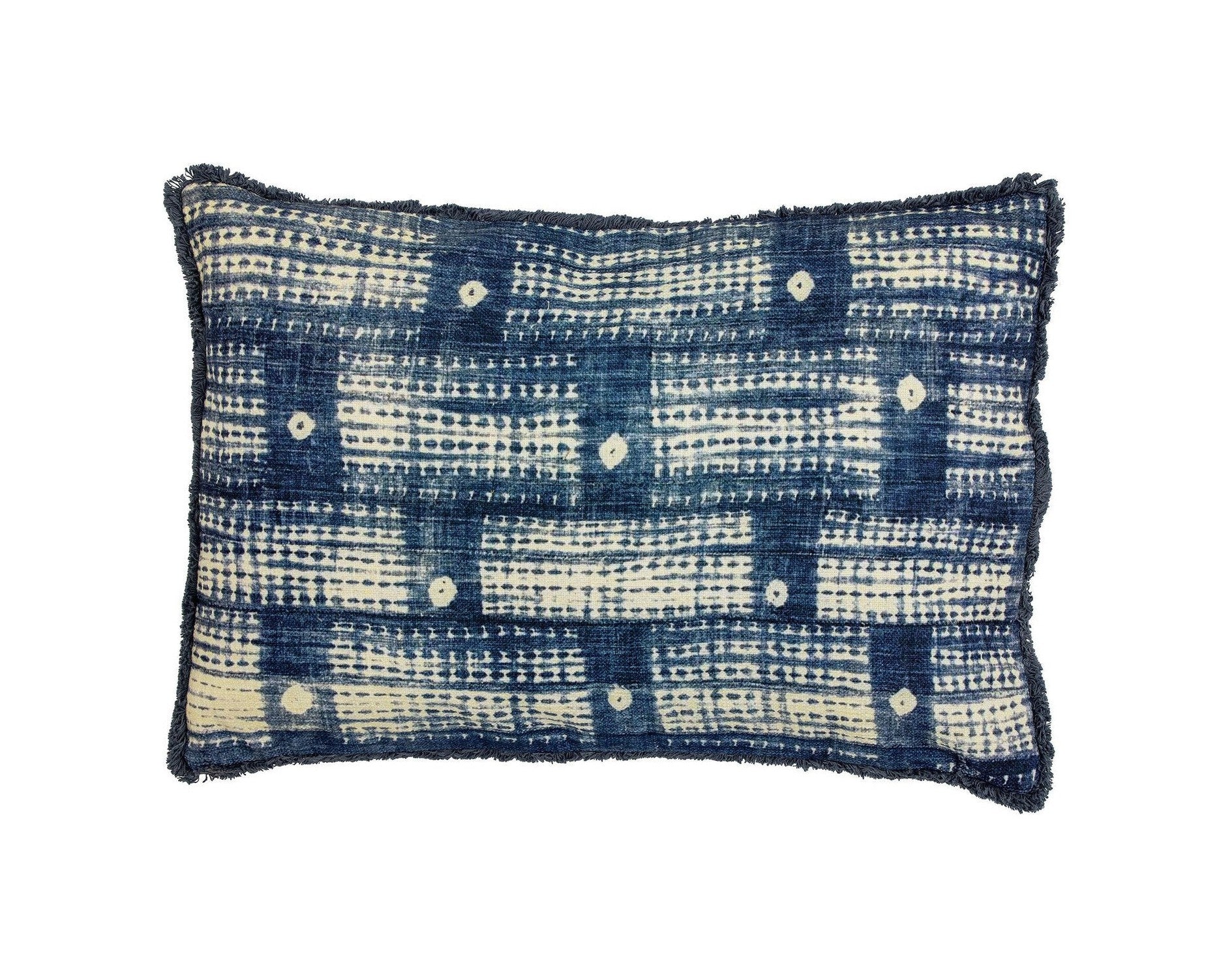 Creative Collection Fillippa Cushion, Blue, Cotton