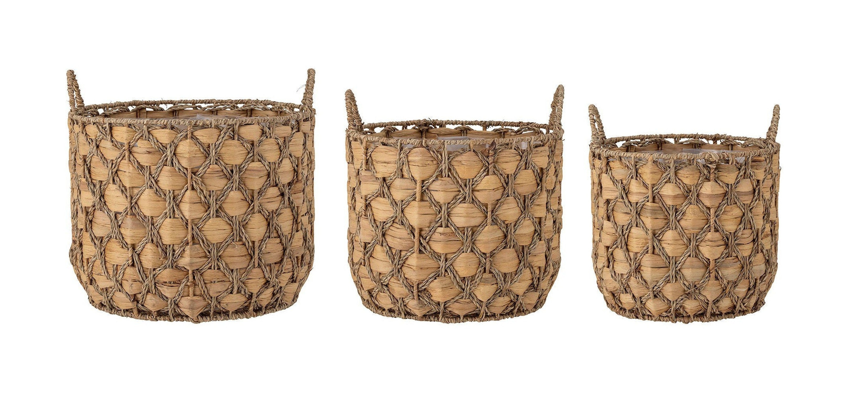 Kreativ samling Joleen Basket, Natur, Water Hyacinth
