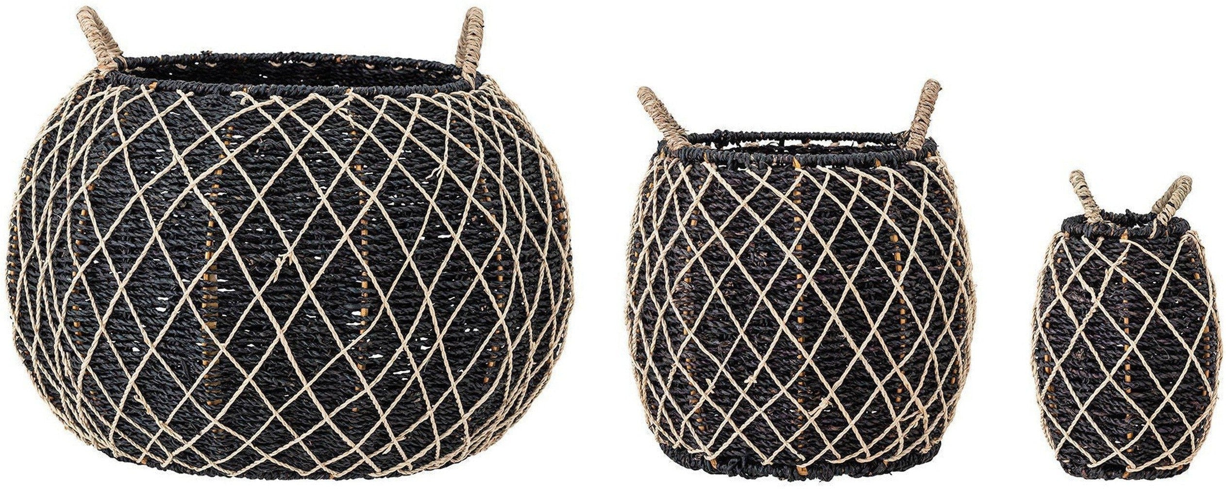 [product_category]-Creative Collection Karia Basket, Black, Seagrass-Creative Collection-5711173273164-82051749-BLO-1