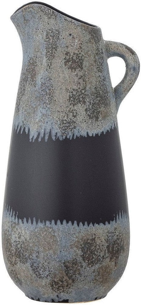 [product_category]-Creative Collection Khumo Vase, Black, Stoneware-Creative Collection-5711173297580-82056976-BLO-1