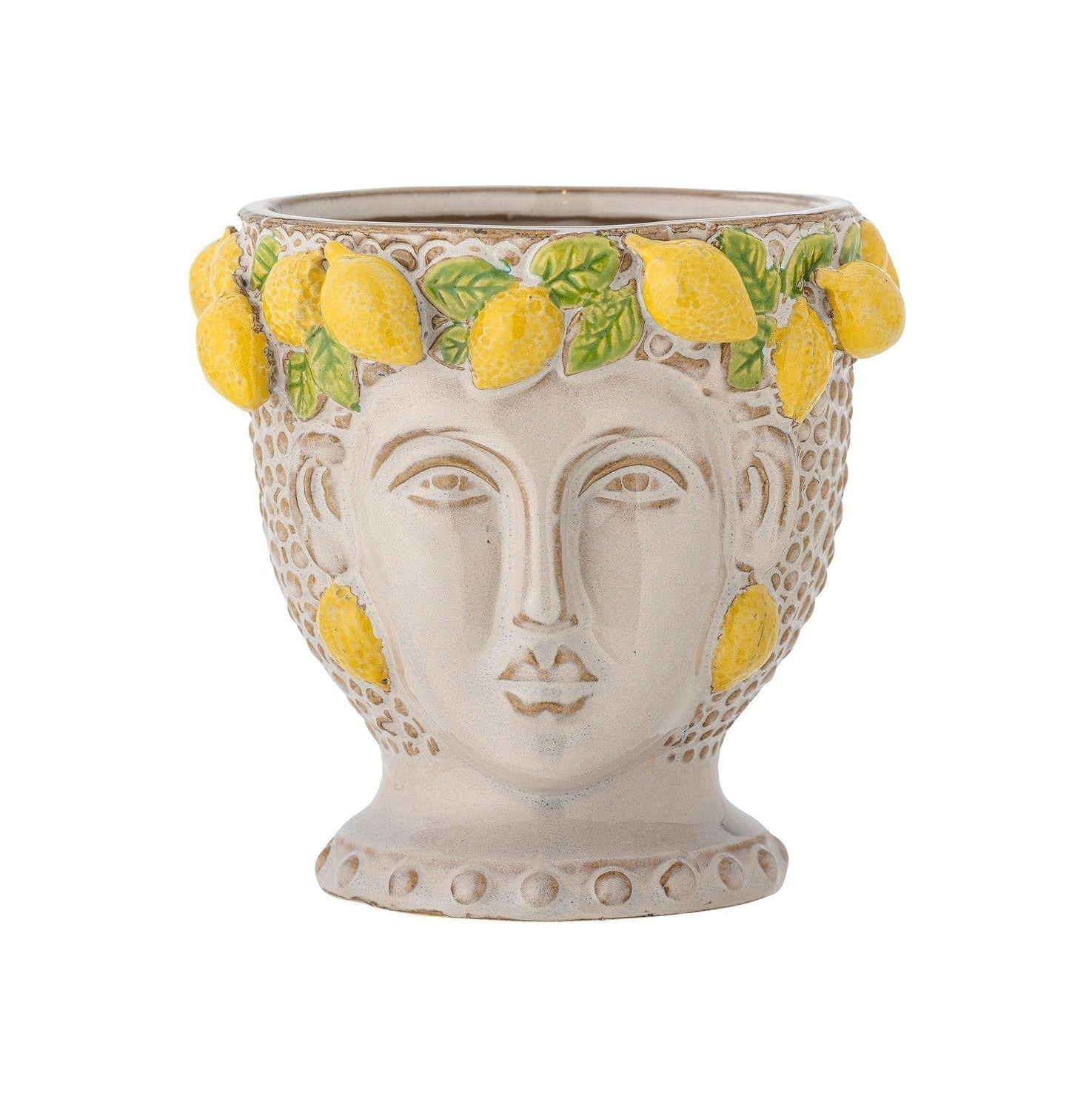 Creative Collection Limone Flowerpot, geel, steengoed