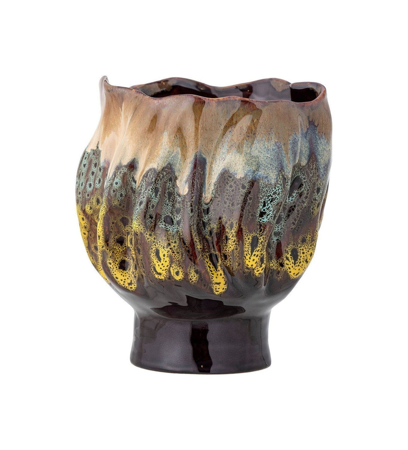 Creative Collection Mahnoor Flowerpot, brun, steingods