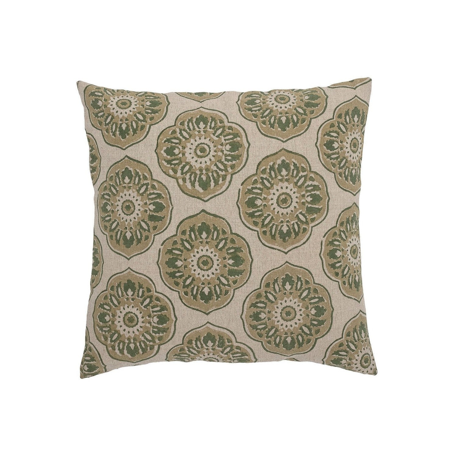 Creative Collection Nicolina Cushion, Green, Linen