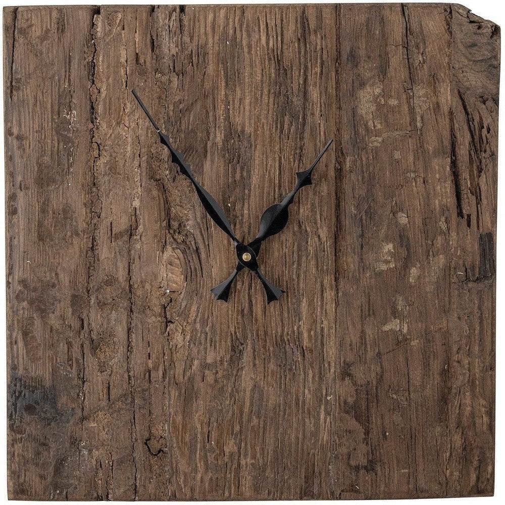 [product_category]-Creative Collection Sarai Wall Clock, Brown, Reclaimed Wood-Creative Collection-5711173294527-82058021-BLO-1