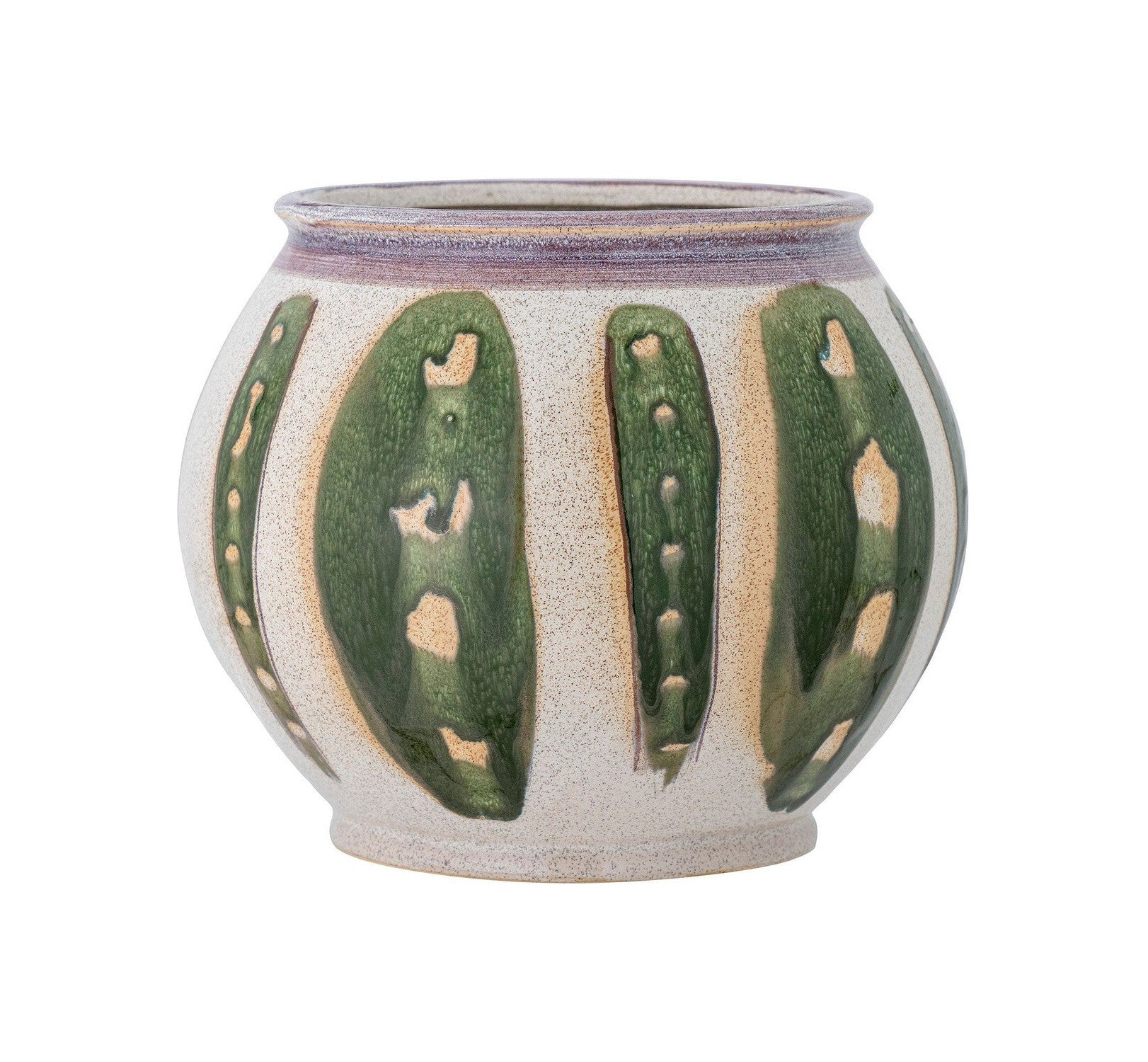 Creatieve collectie Sazan Flowerpot, groen, steengoed