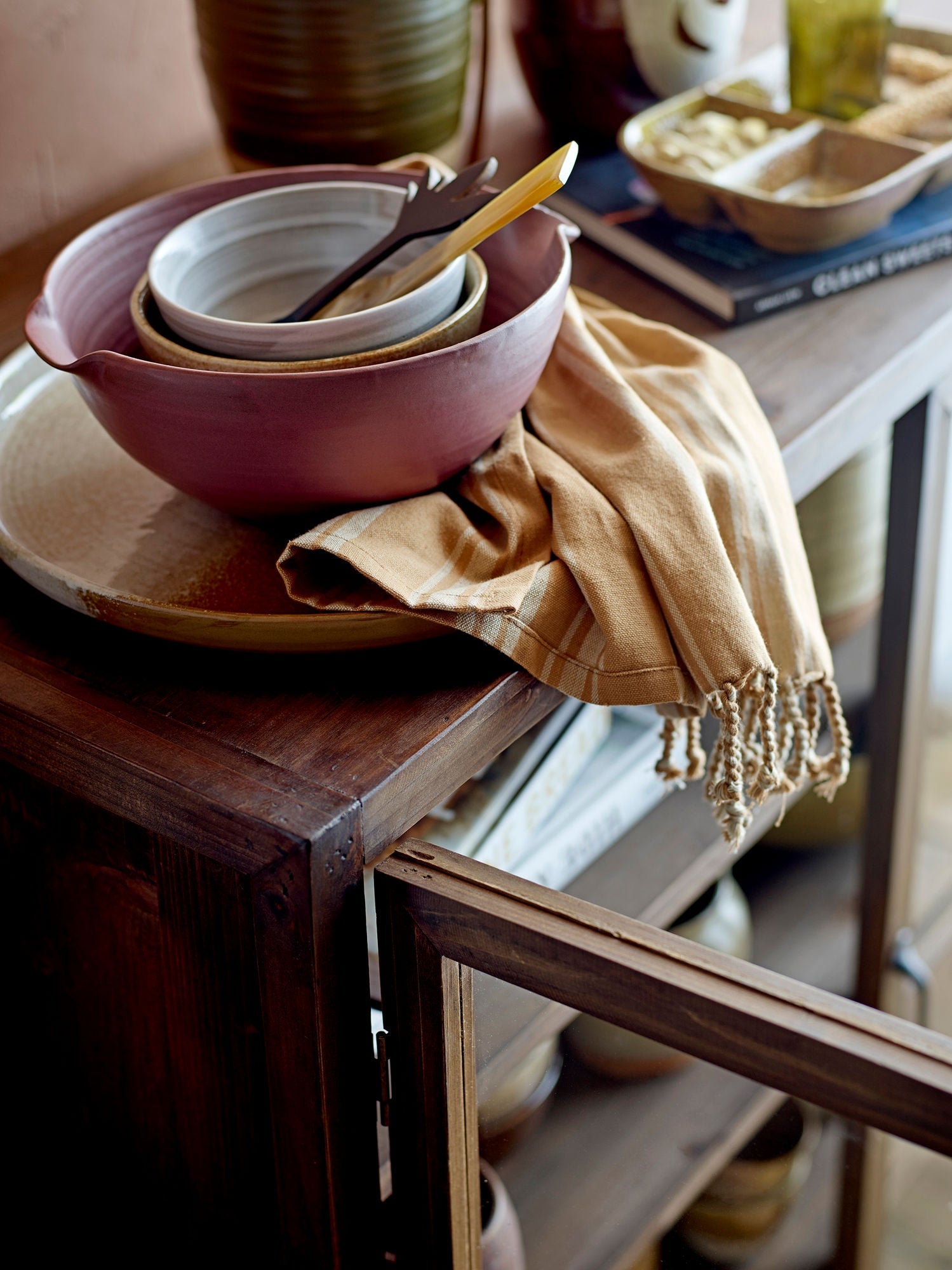 Creative Collection Calla Bowl, Brown, StoneWare