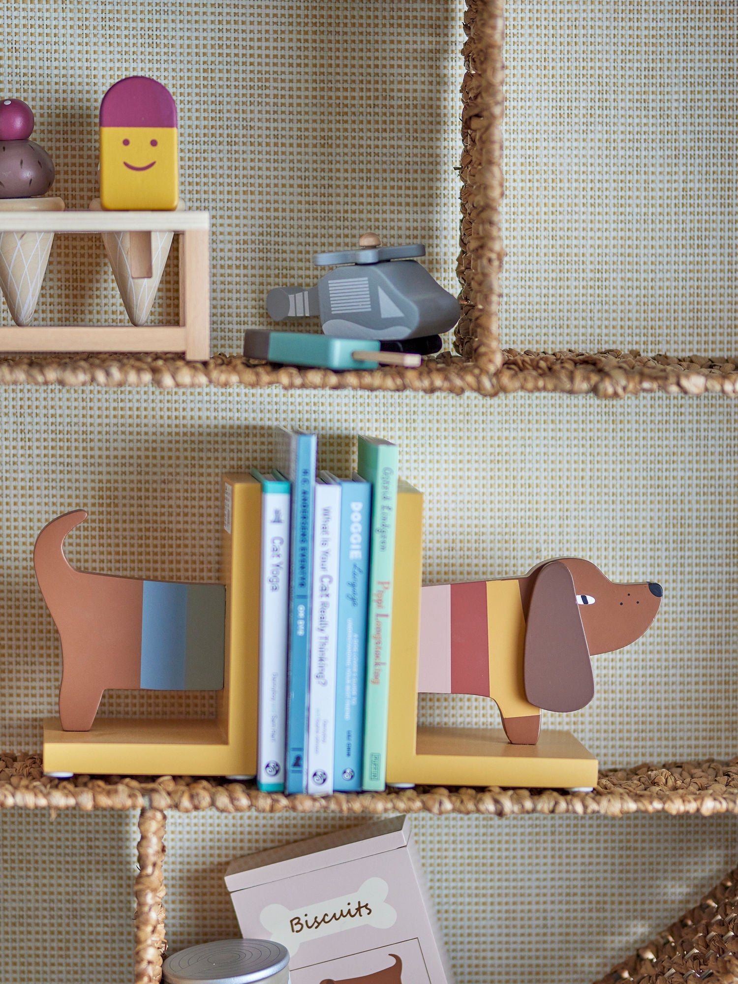 Bloomingville Mini Charlie Bookend，黄色，FSC®100％，MDF