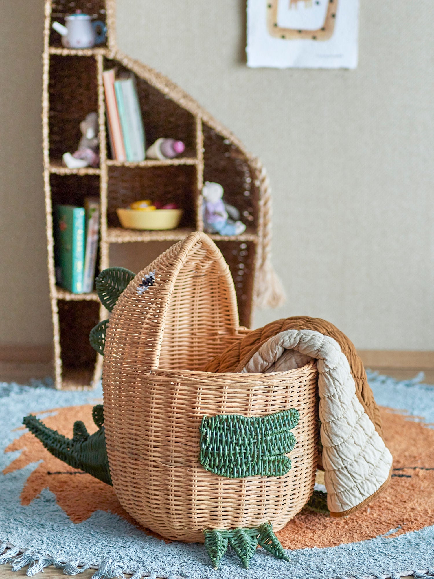 Bloomingville Mini Eddi Basket, Nature, Rattan