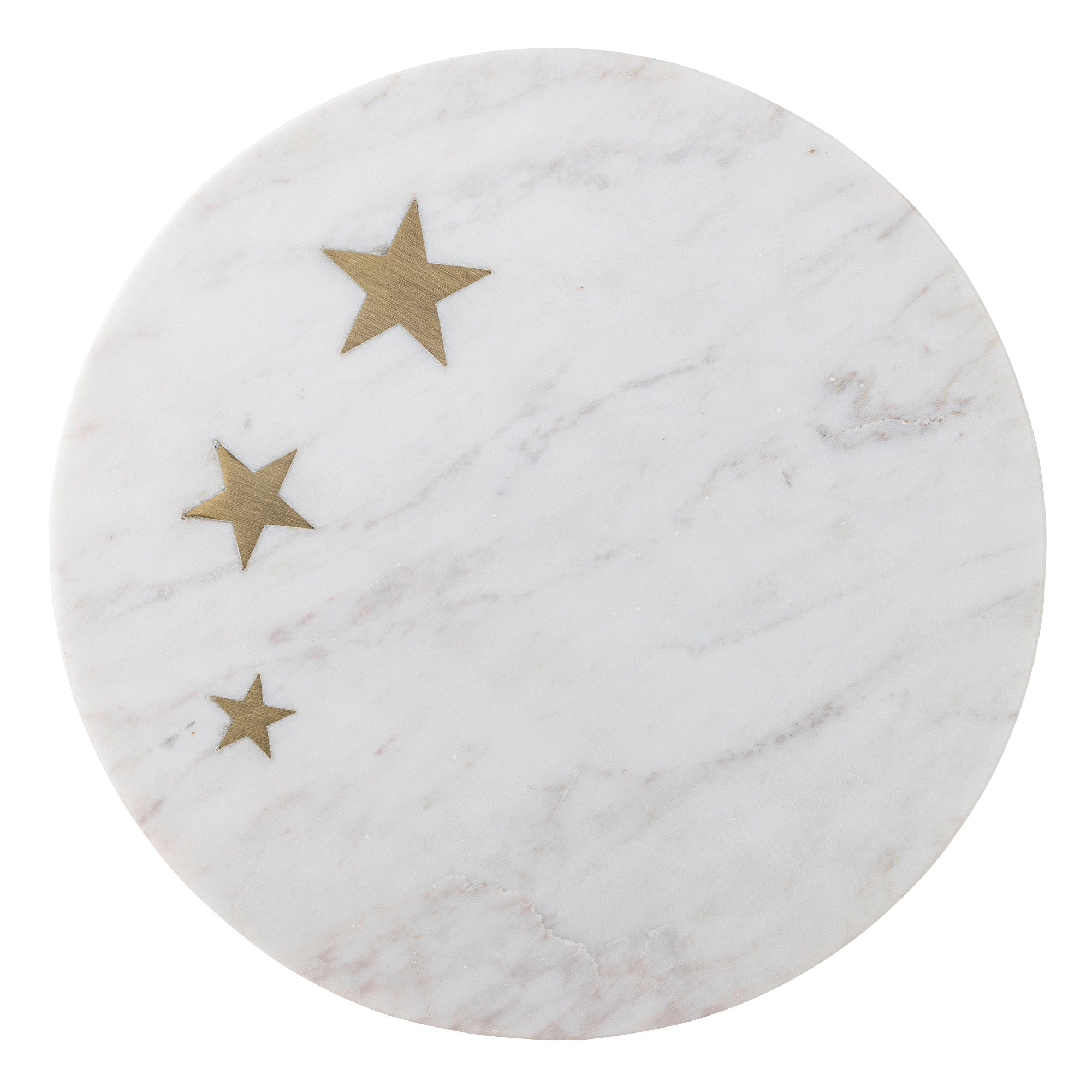 Bloomingville Fenya Star Cake Tray, blanc, marbre