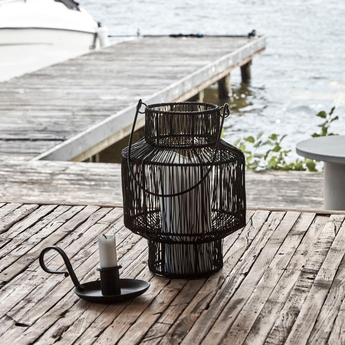 Huslege Lantern, Hdalive, Black