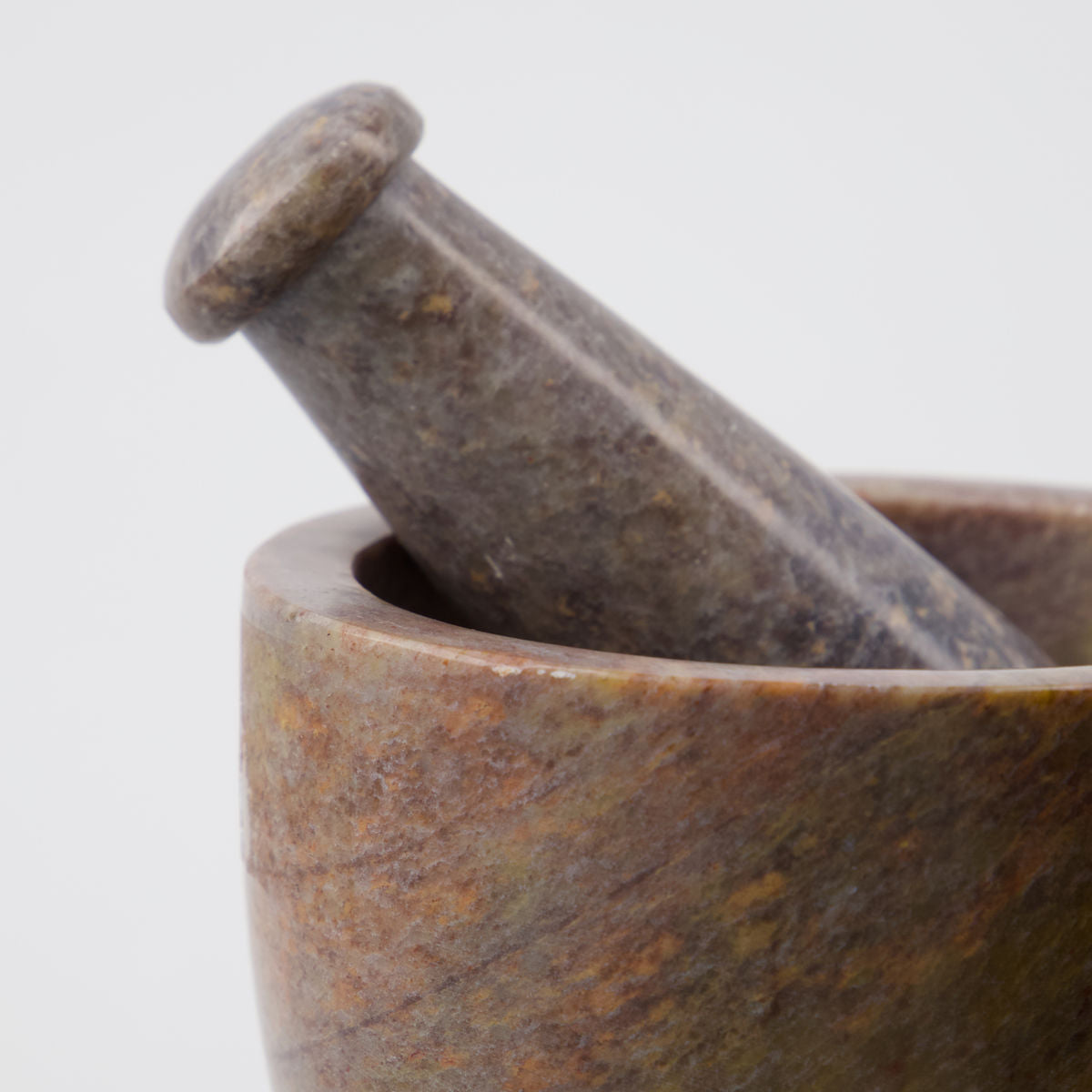 Husdoktor Mortar W. pestle, hdarb, brun