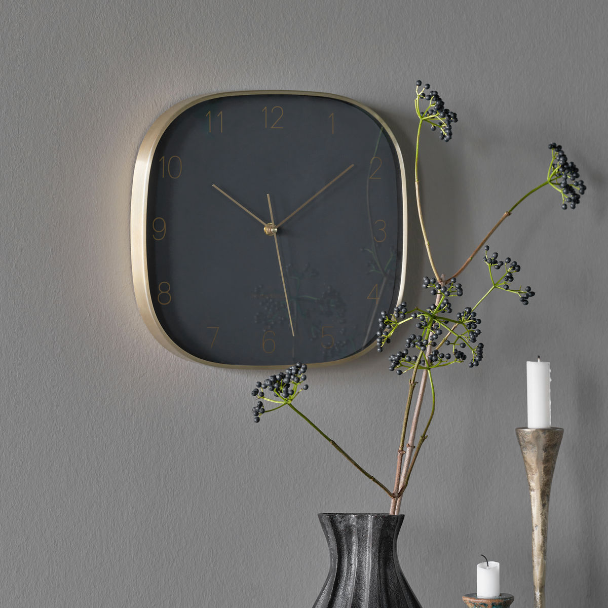 Huis Doctor Wall Clock, Hdshape, Dark Gray