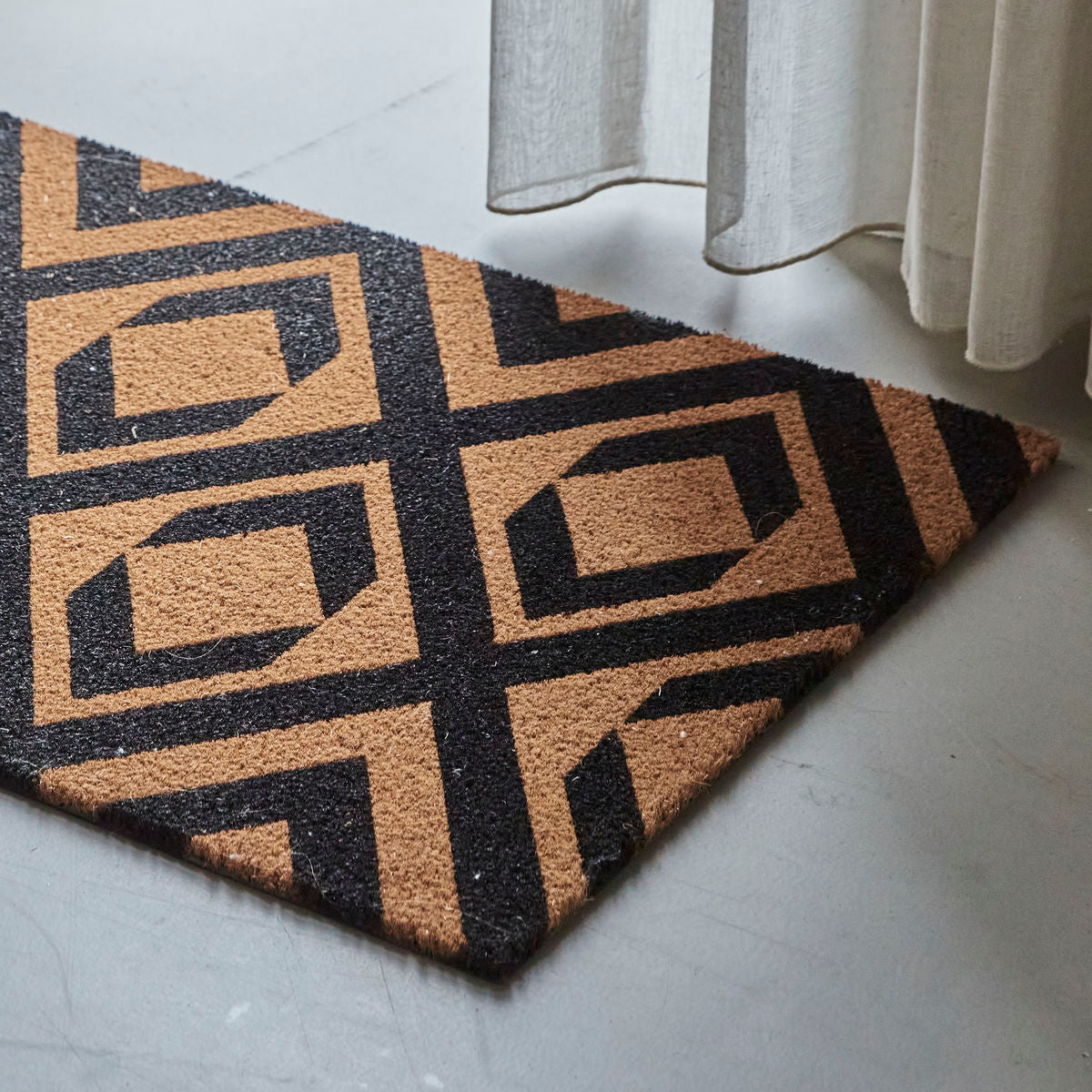 House Doctor Door Mat，Hdindi，自然/黑色