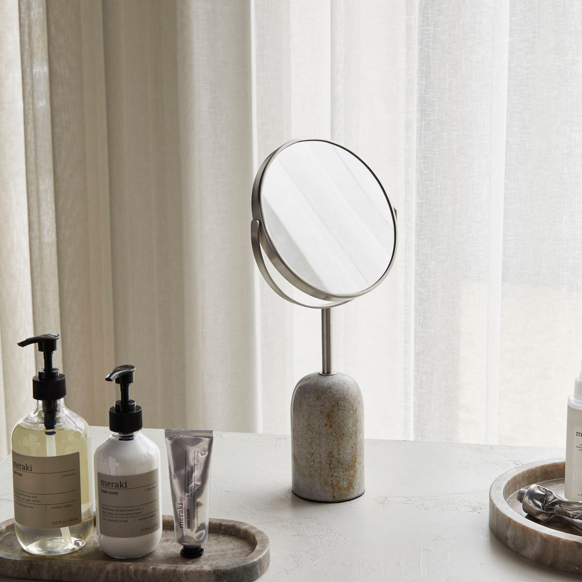 Meraki Miroir bilatéral, mkmarble, beige