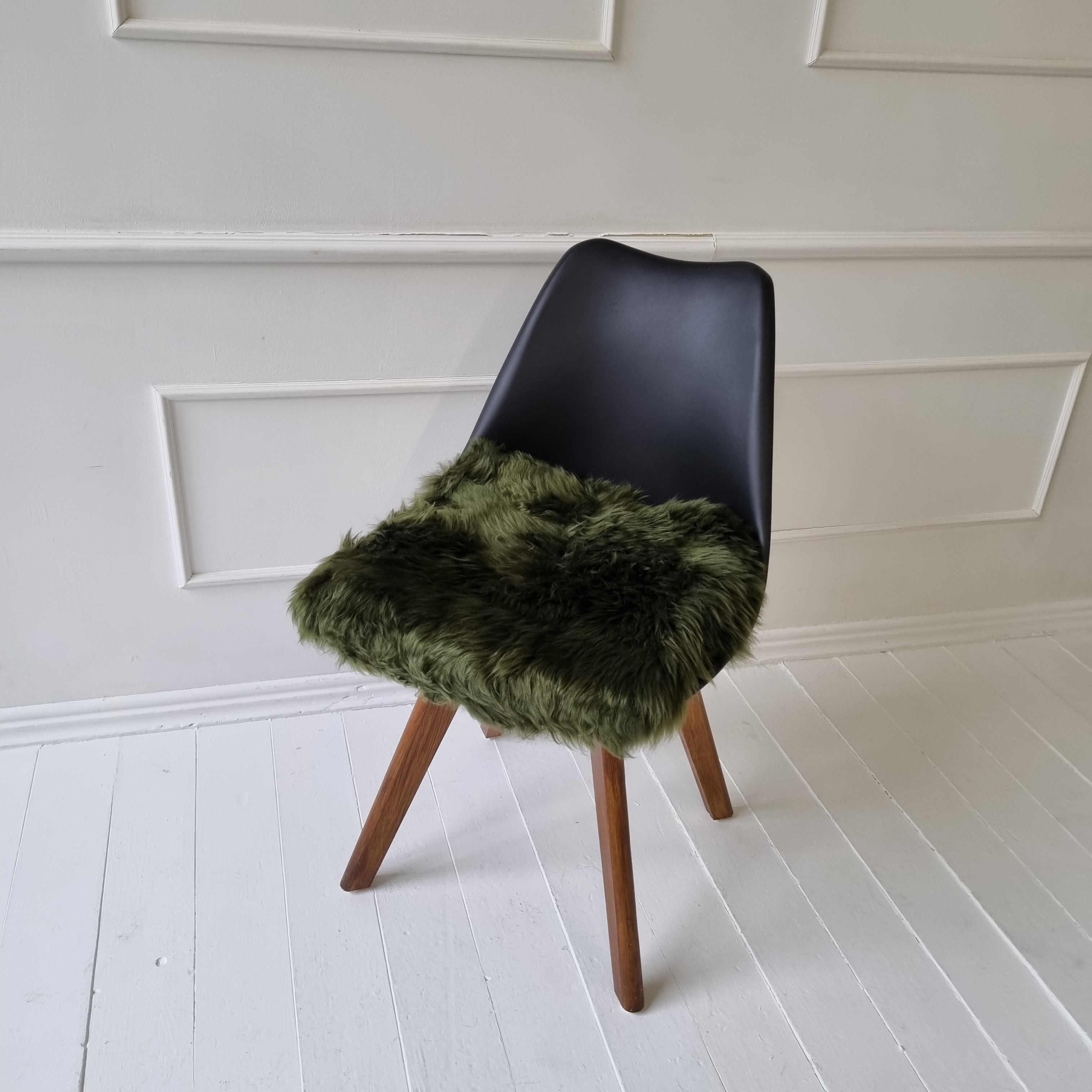 Verdite Verte Sheepskin Chaid Pad | Carré