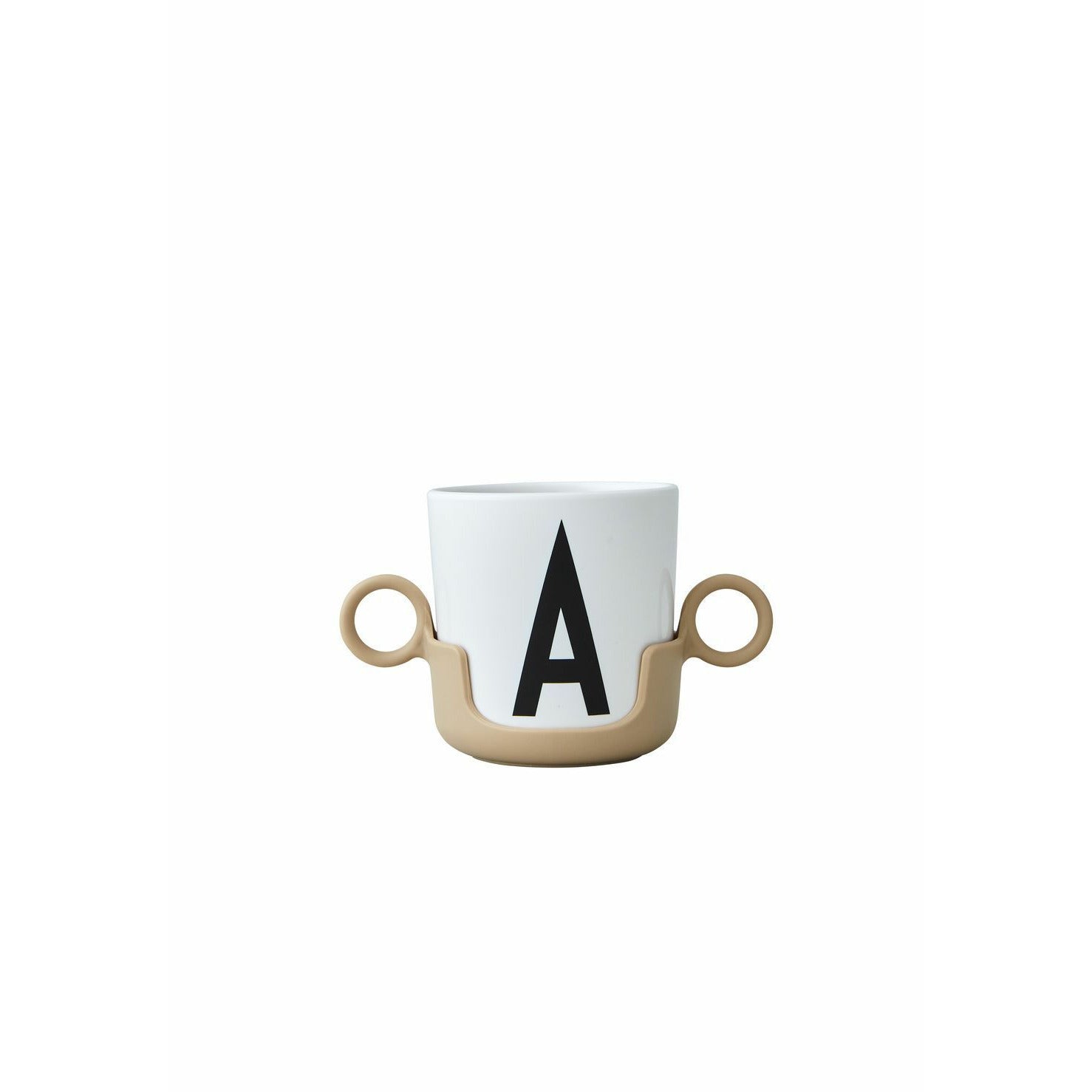 Design Letters Cup Handle For Melamine Cup, Beige