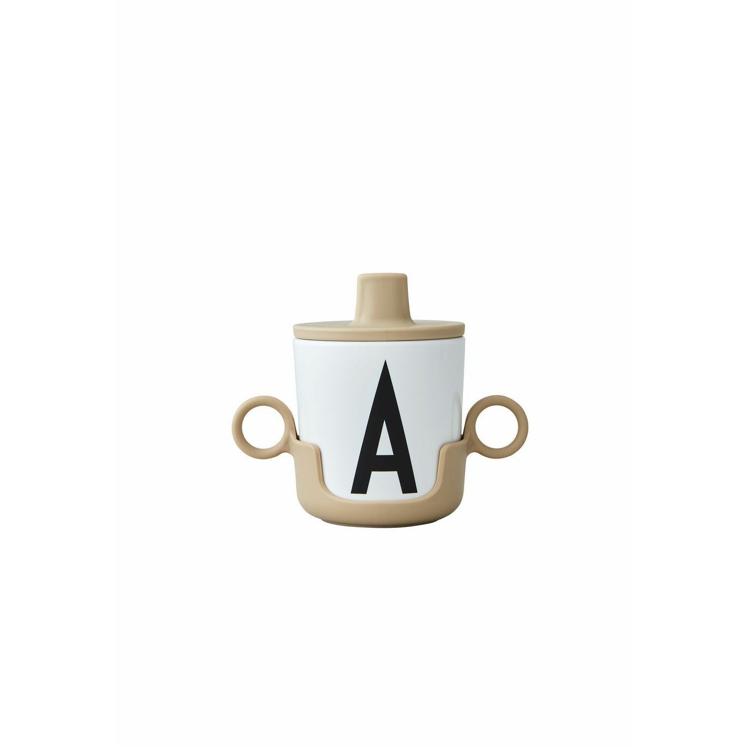 Design Letters Cup -handvat voor melamine cup, beige