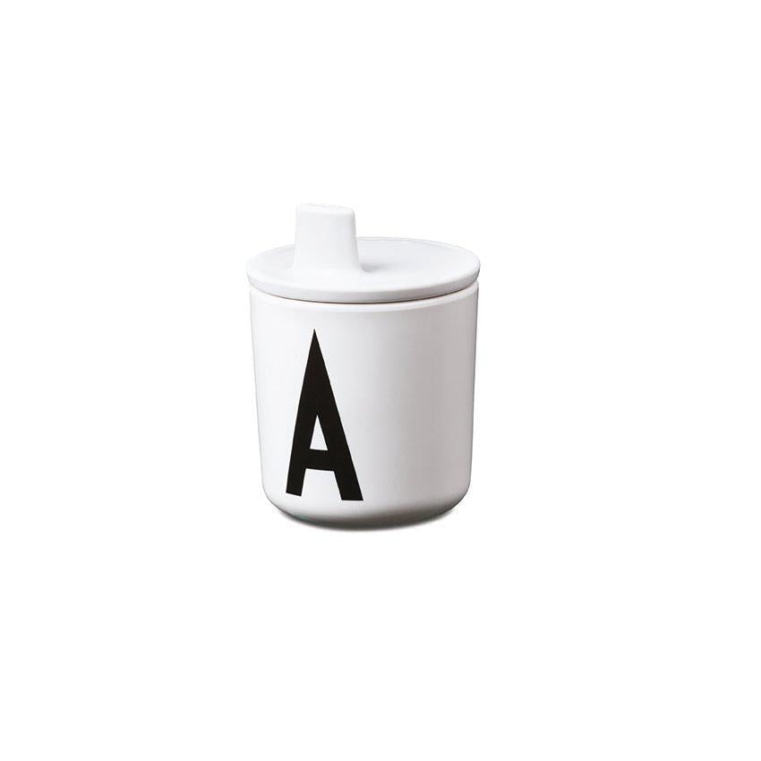 Design Letters Drinkdeksel voor ABC Melamine Cups, wit