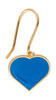 Design Letters Earring's Email Heart Gold, Cobalt Blue