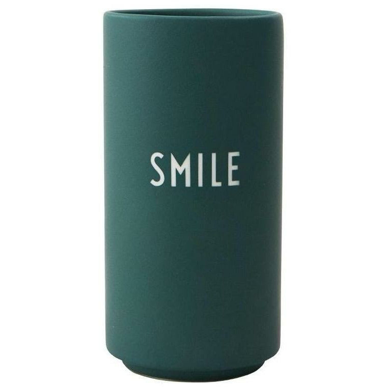 Design Letters Favorite Vase Smile, Dark Green