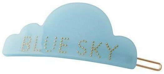 DESIGN LETTERS Iconische haarclip, blauwe lucht, blauw