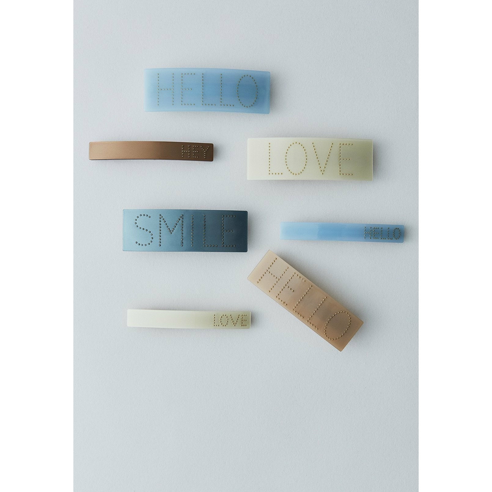 Design Letters Ikonische Haarspange, Blauer Himmel, Blau