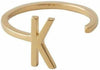 Design Letters Buchstabenring A Z, 18k vergoldet, K