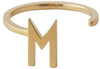 Design Lettere Letter Ring A Z, 18k oro placcato, m