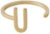 Design Letters Buchstabenring A Z, 18k vergoldet, U