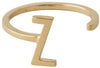 Design Letters Buchstabenring A Z, 18k vergoldet, Z