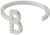 Design Letters Buchstabenring A Z, 925 Sterling Silber, B