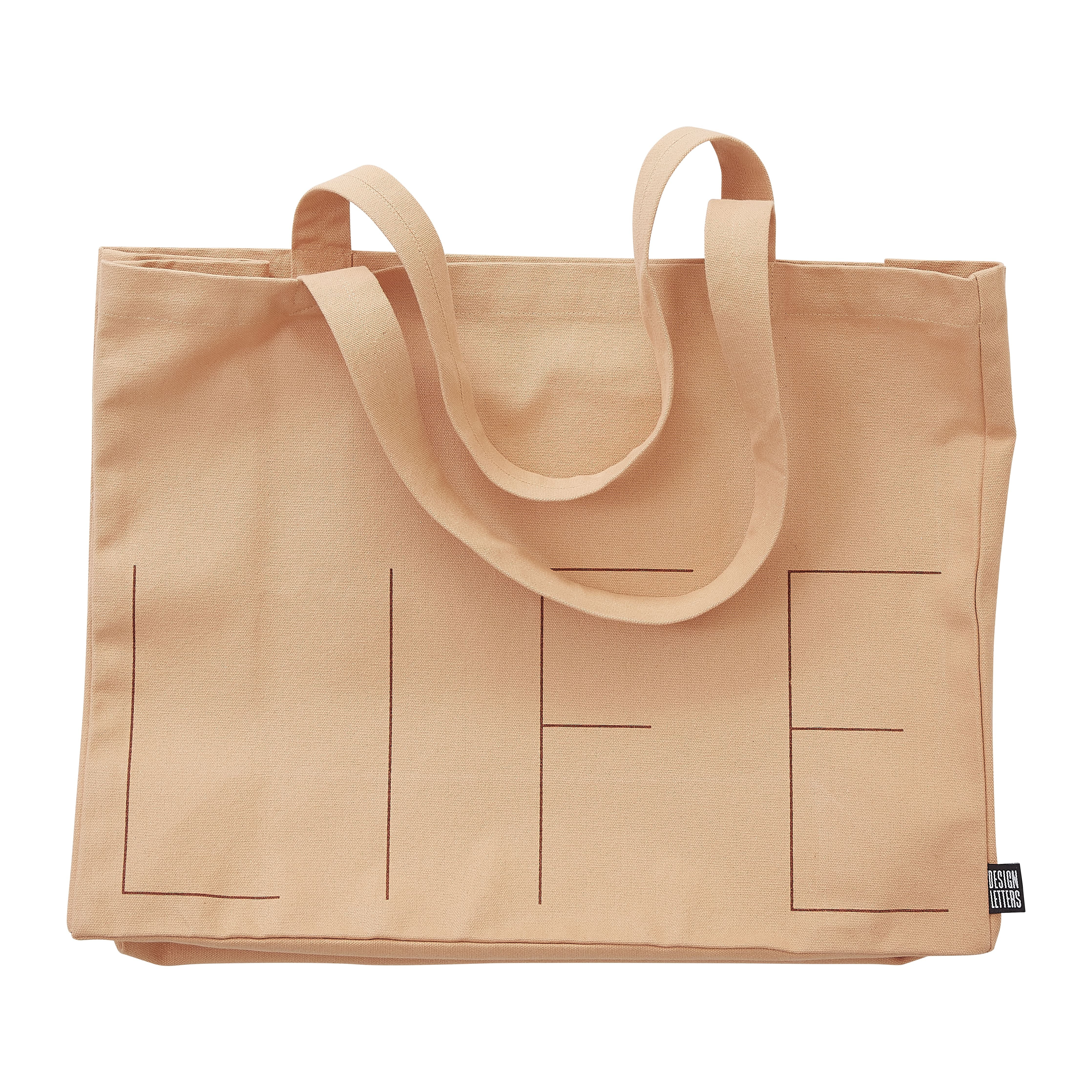 [product_category]-Design Letters Life Carrying Bag, Peach-Design Letters-5710498189914-10502002PEALIFE-DES-4