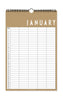 Design Letters Monthly Planner, Beige