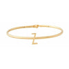 Design Letters My Bangle Z Armspange, 18k vergoldetes Silber