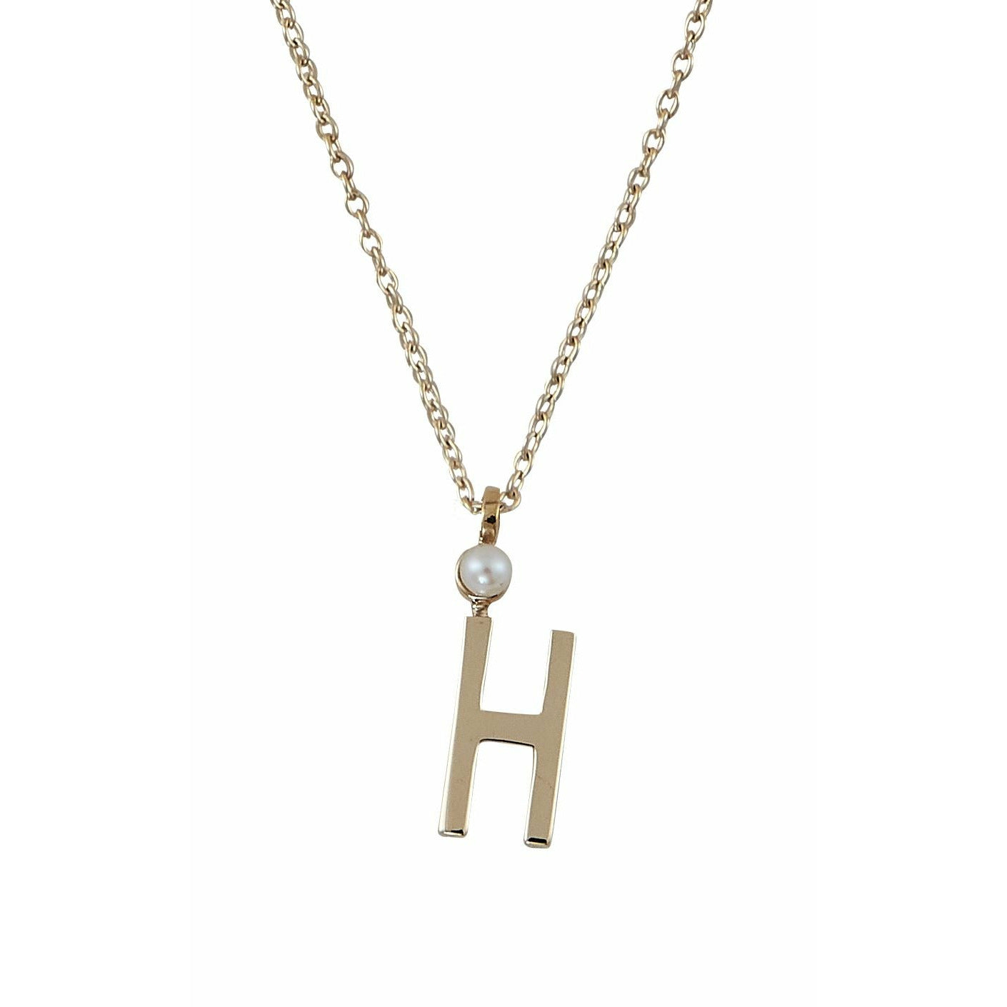 [product_category]-Design Letters Necklace In Pure Gold, H-Design Letters-5710498188634-90304012H-DES-1