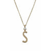 Design Letters Necklace In Pure Gold, S