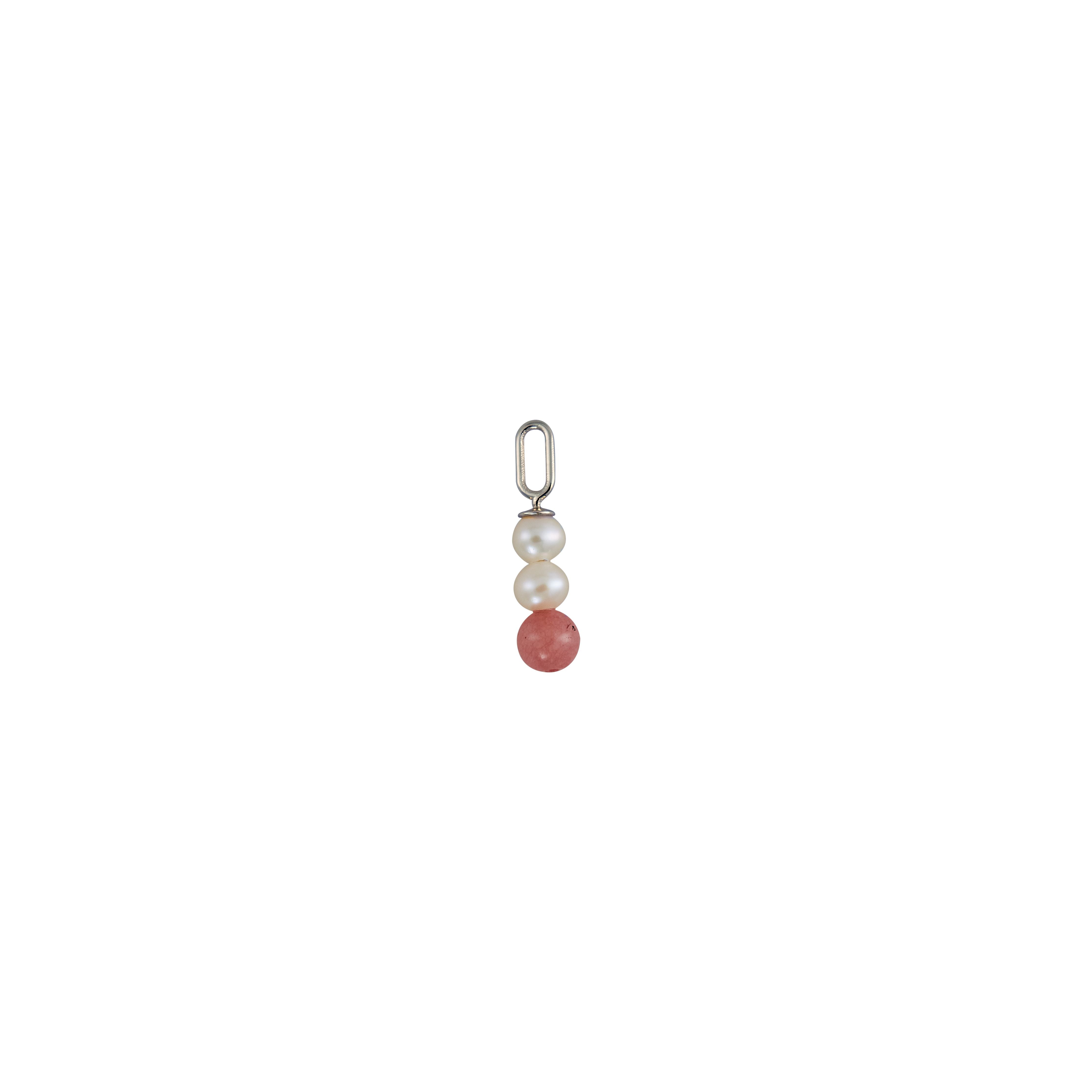 [product_category]-Design Letters Pearl Stick Charm 4 Mm Pendant Silver Plated, Red Chrosite-Design Letters-5710498190323-90301003RHCHROSITE-DES-1