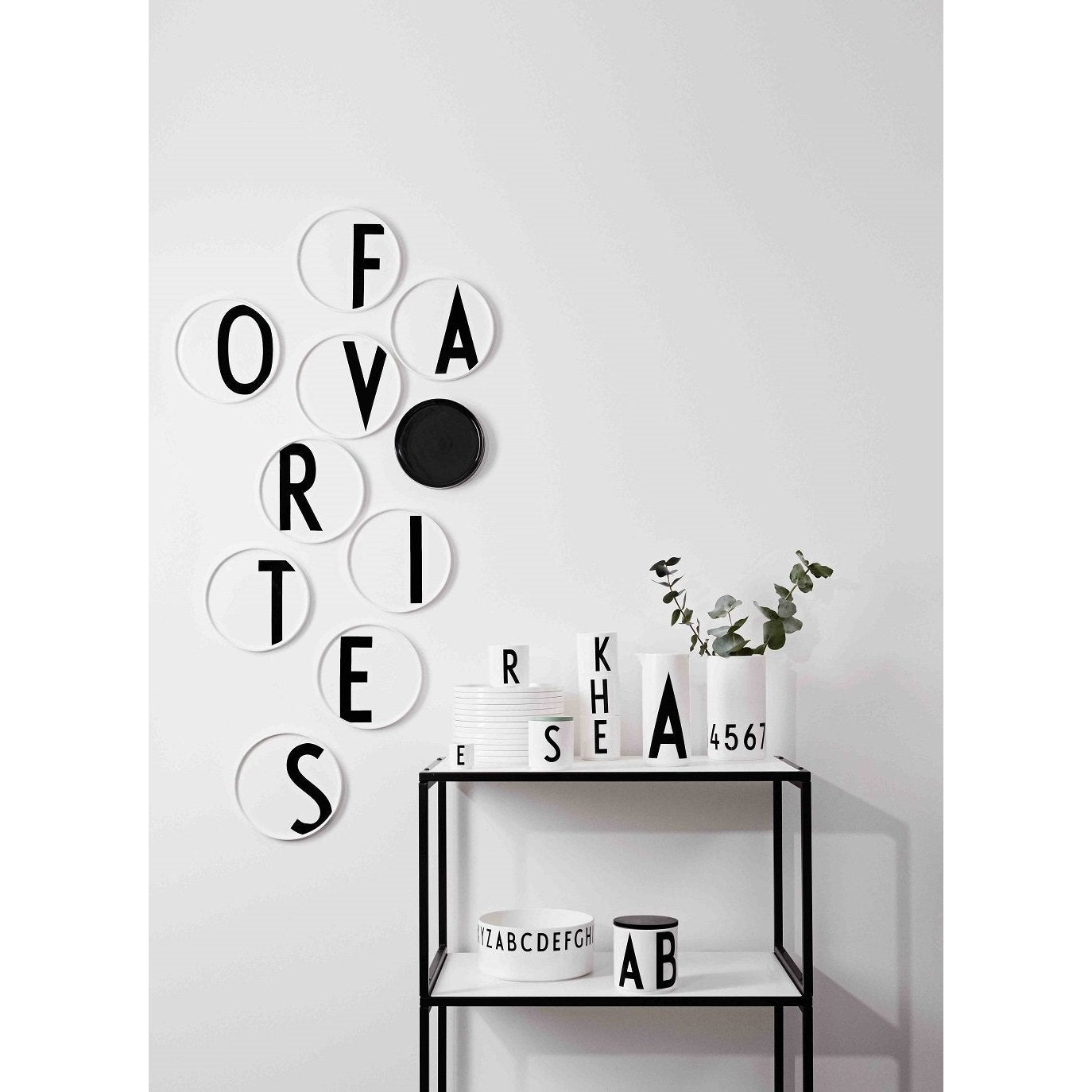 Design Letters Plate de porcelaine personnelle a z, q