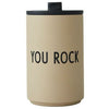 Design Letters Thermos/Isolierbecher Beige, You Rock